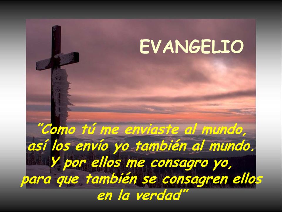EVANGELIO Como tú me enviaste al mundo,
