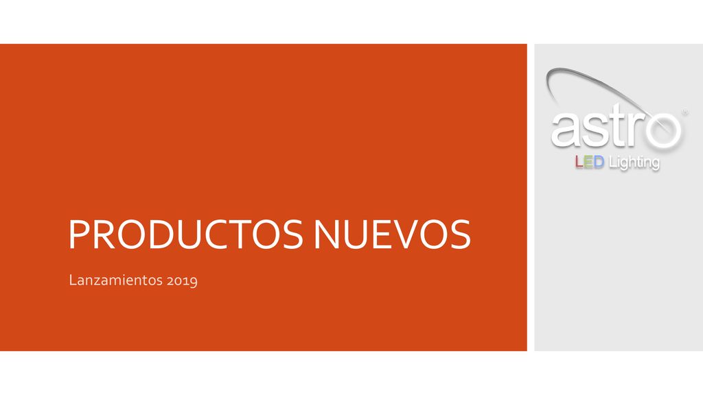 PRODUCTOS NUEVOS Lanzamientos 2019