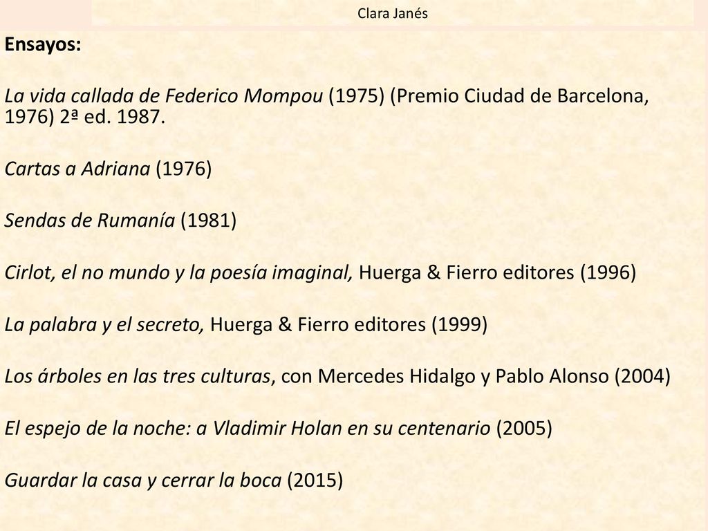 La palabra y el secreto, Huerga & Fierro editores (1999)