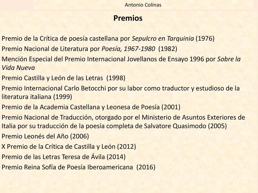 Antonio Colinas Premios. Premio de la Crítica de poesía castellana por Sepulcro en Tarquinia (1976)