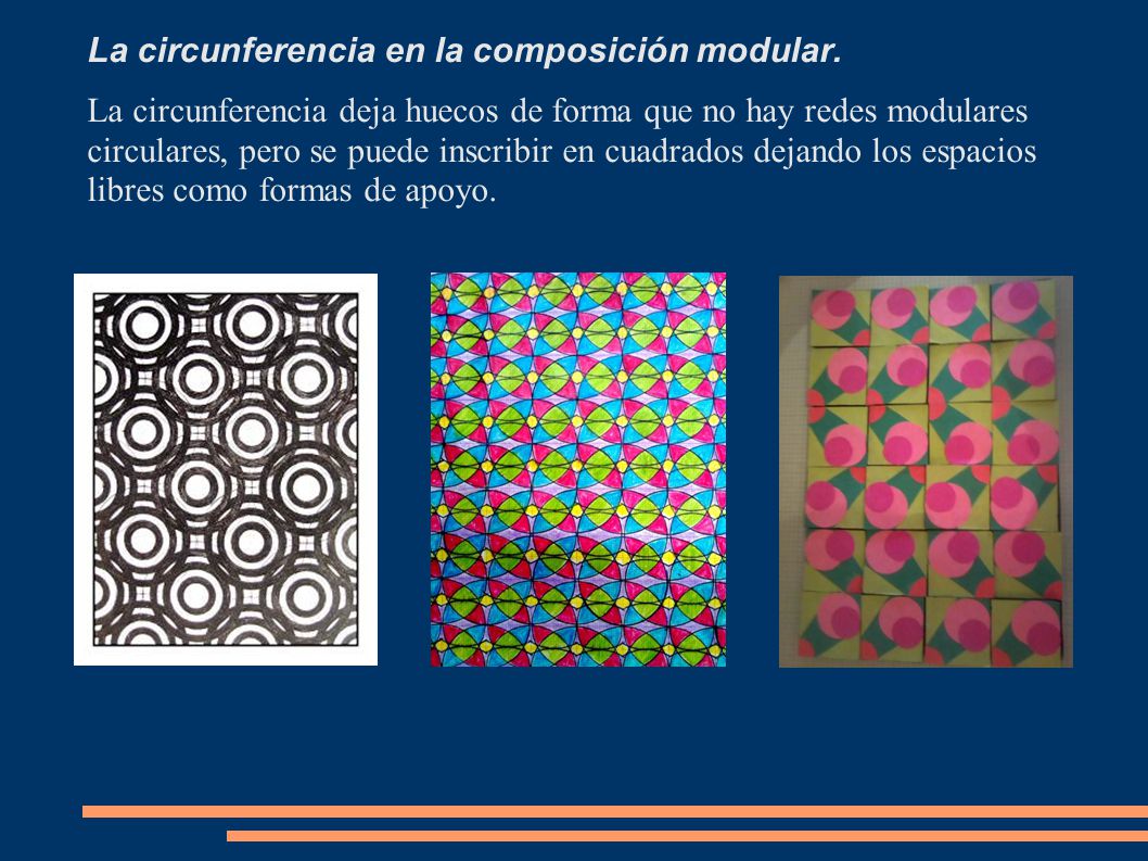 La circunferencia en la composición modular.