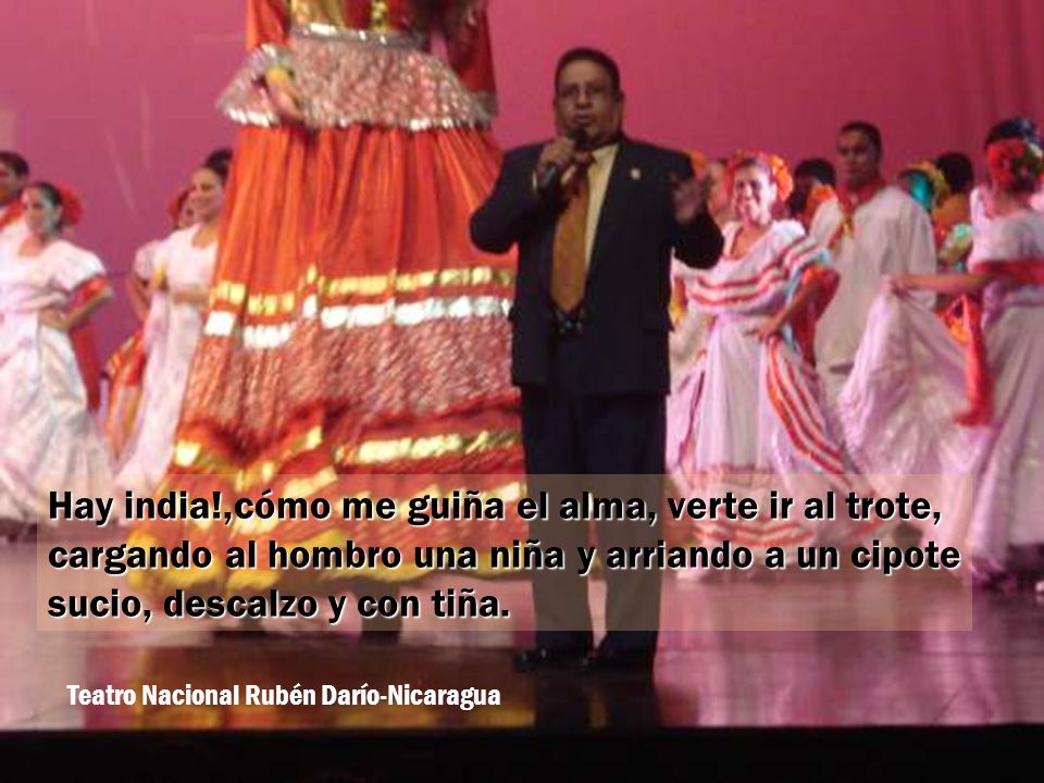 Hay india!,cómo me guiña el alma, verte ir al trote,