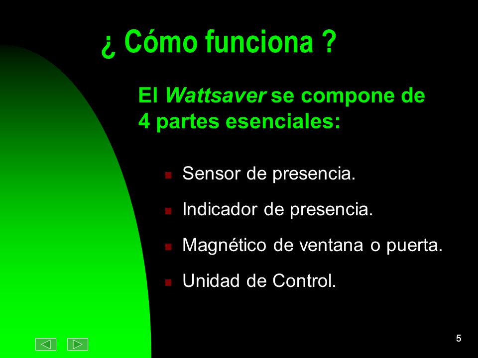 ¿ Cómo funciona El Wattsaver se compone de 4 partes esenciales: