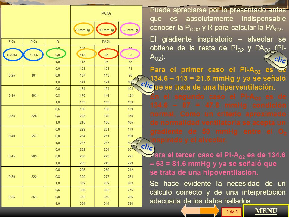 PCO2 20 mmHg. 40 mmHg. 60 mmHg. FIO2. PIO2. R. PAO2. 0, ,6. 0, ,8.