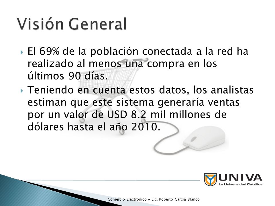 Visión General El 69% de la población conectada a la red ha realizado al menos una compra en los últimos 90 días.
