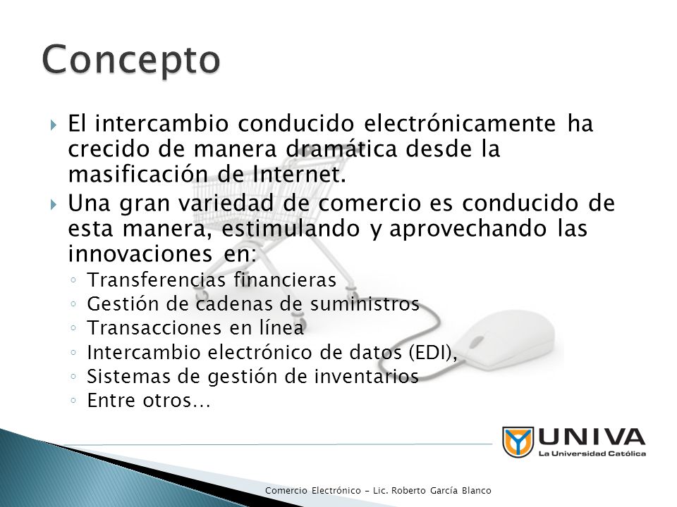 Concepto El intercambio conducido electrónicamente ha crecido de manera dramática desde la masificación de Internet.