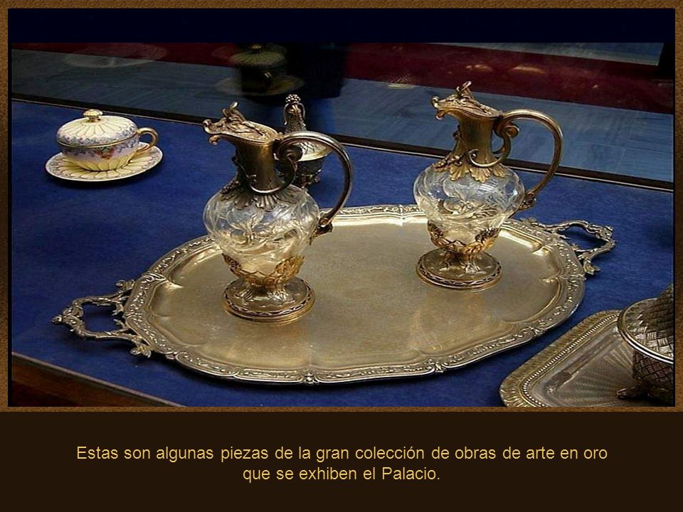 Estas son algunas piezas de la gran colección de obras de arte en oro