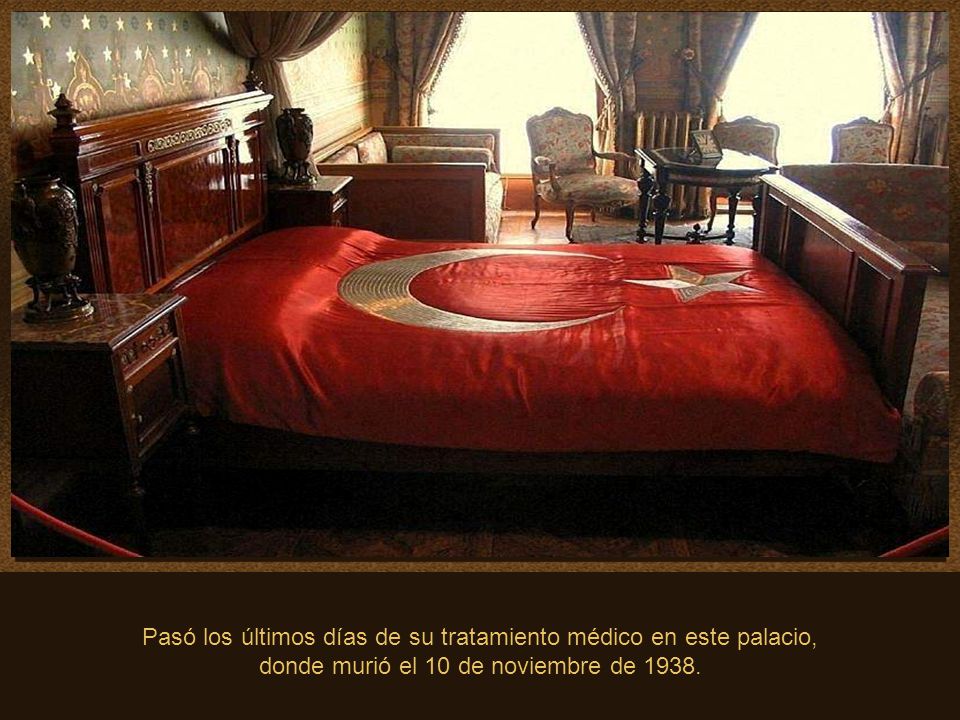 Pasó los últimos días de su tratamiento médico en este palacio,