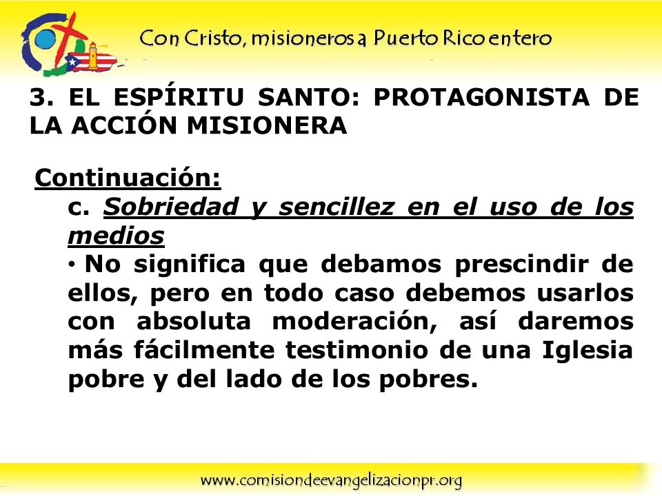 3. EL ESPÍRITU SANTO: PROTAGONISTA DE LA ACCIÓN MISIONERA