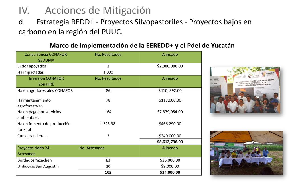 Marco de implementación de la EEREDD+ y el PdeI de Yucatán