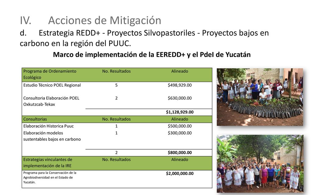 Marco de implementación de la EEREDD+ y el PdeI de Yucatán