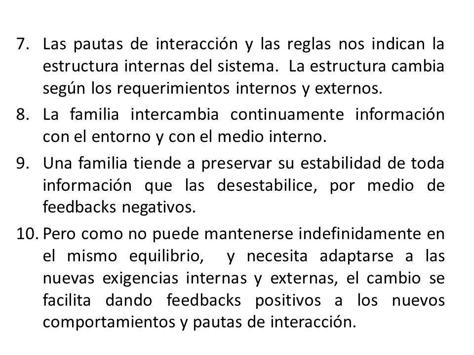 Las pautas de interacción y las reglas nos indican la estructura internas del sistema. La estructura cambia según los requerimientos internos y externos.