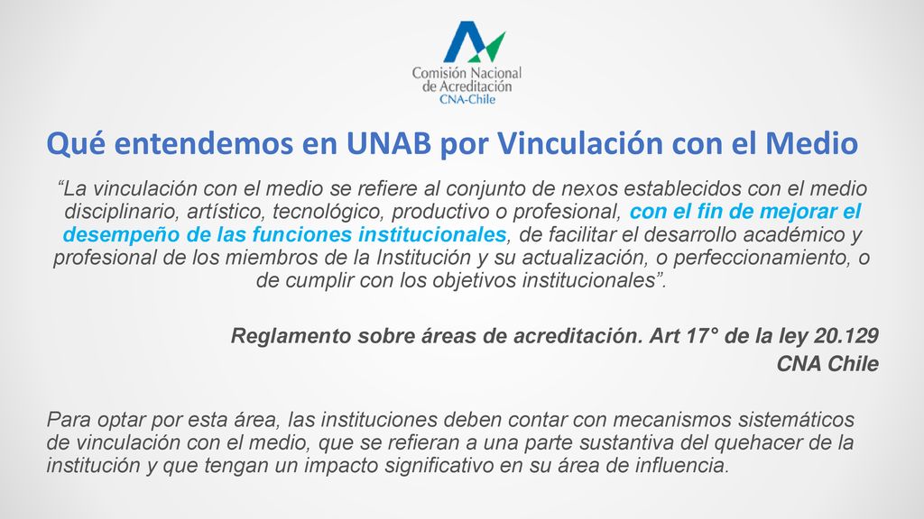 Qué entendemos en UNAB por Vinculación con el Medio