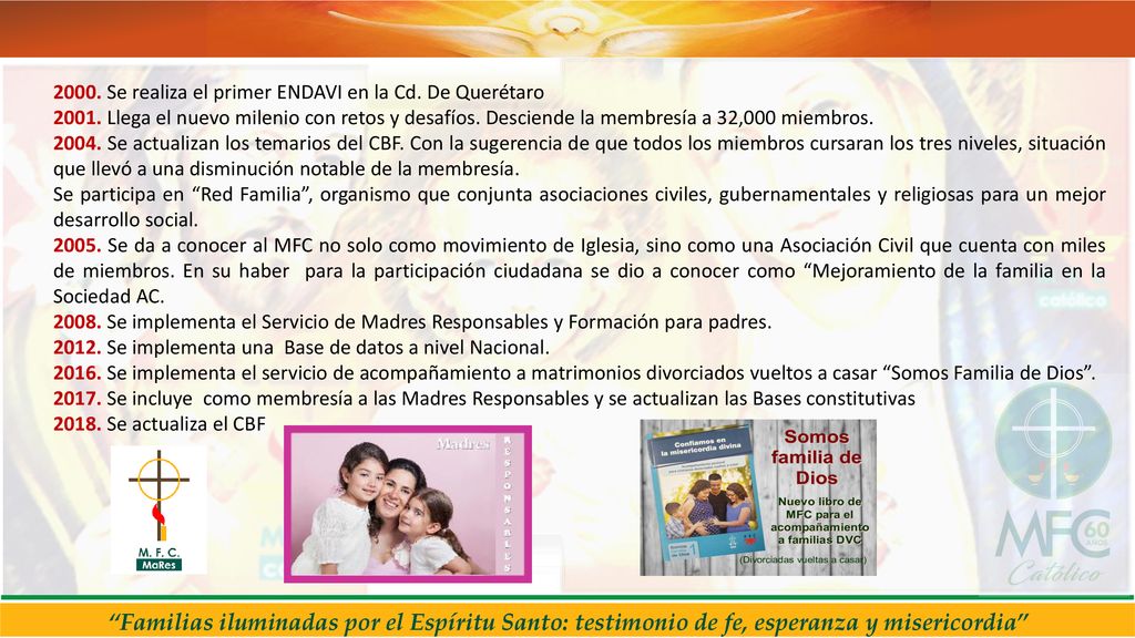2000. Se realiza el primer ENDAVI en la Cd. De Querétaro