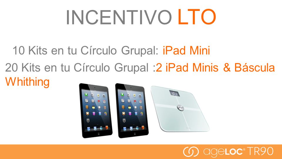 INCENTIVO LTO 10 Kits en tu Círculo Grupal: iPad Mini