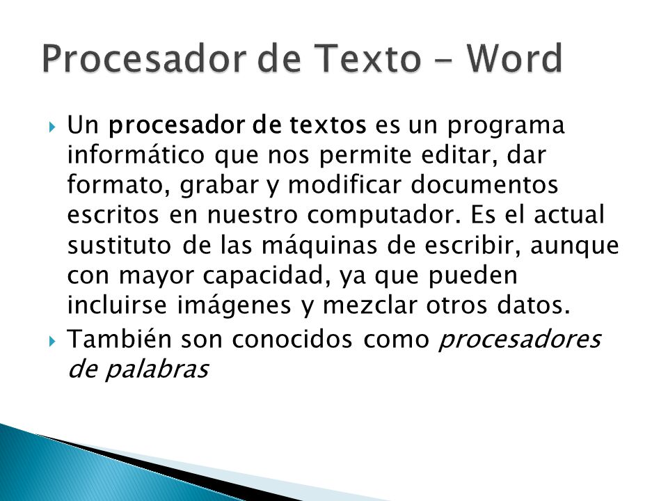 Procesador de Texto - Word