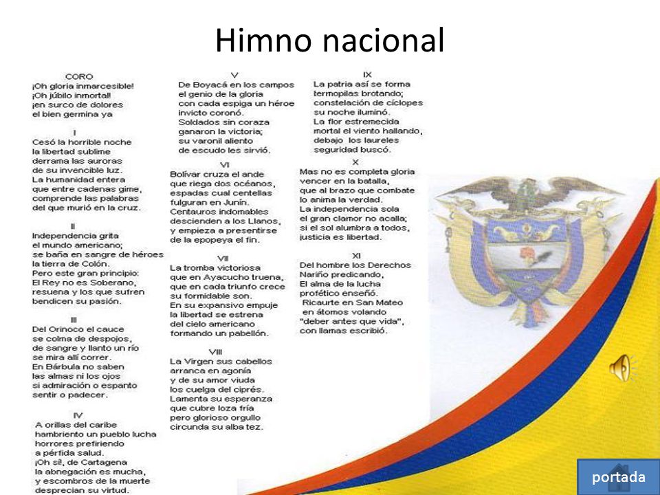 Himno nacional de Colombia - ppt descargar