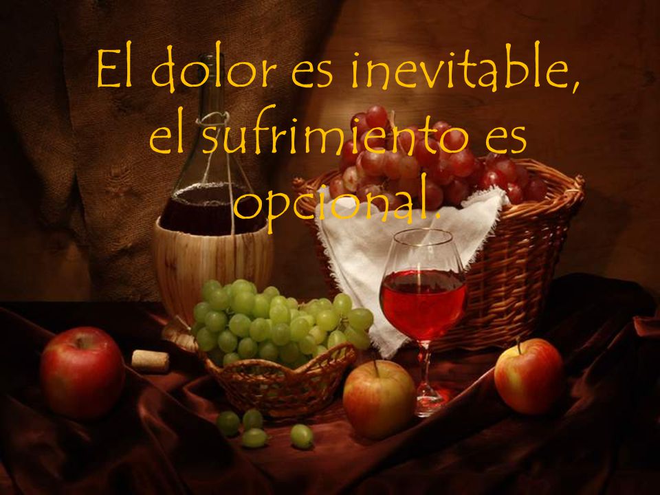 el sufrimiento es opcional.