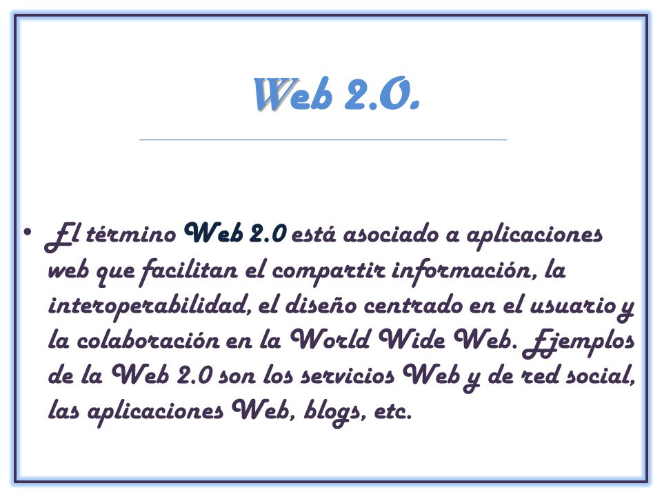 Web 2.O.