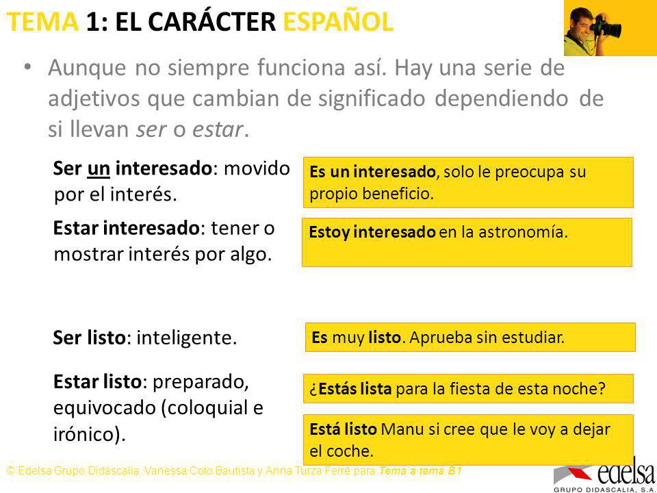 TEMA 1: EL CARÁCTER ESPAÑOL
