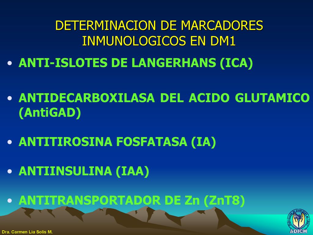 DETERMINACION DE MARCADORES INMUNOLOGICOS EN DM1