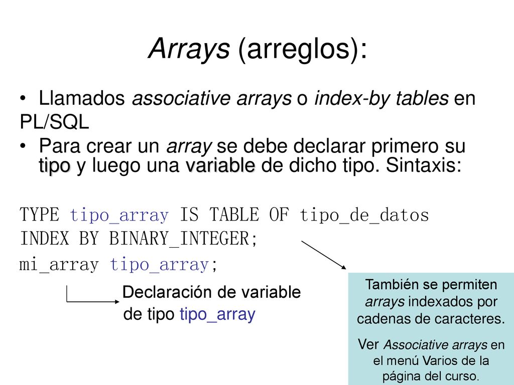 PL/SQL Francisco Moreno Universidad Nacional. - ppt descargar