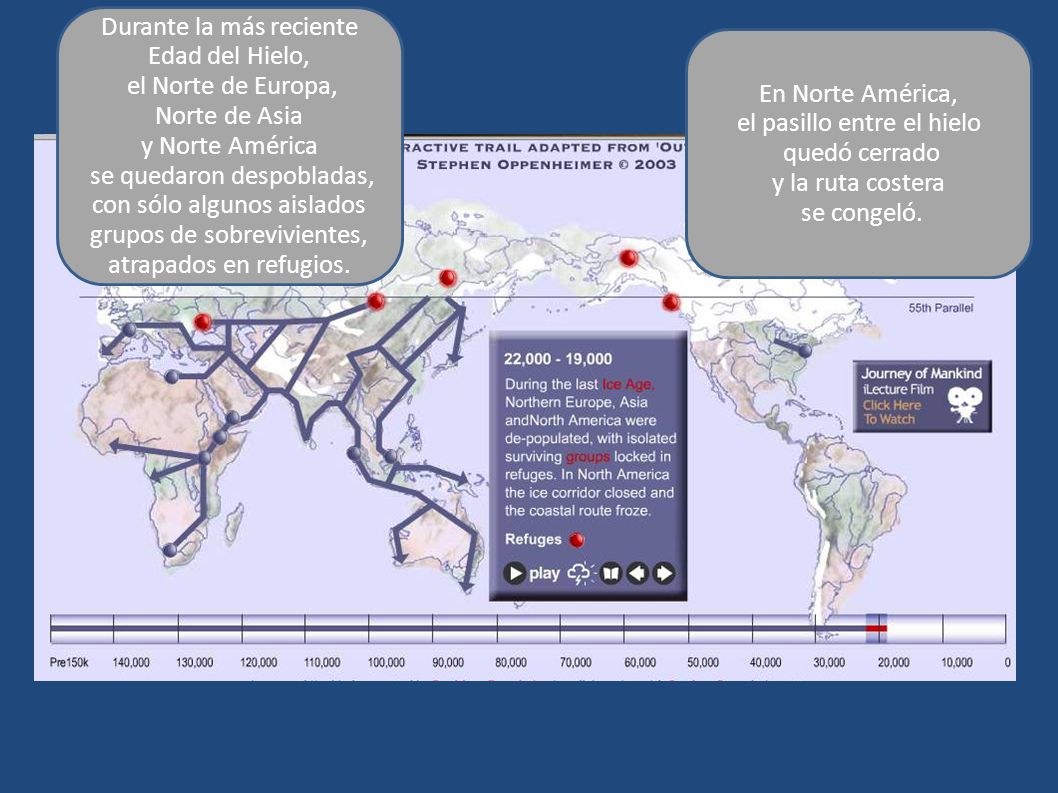 Durante la más reciente Edad del Hielo, el Norte de Europa,