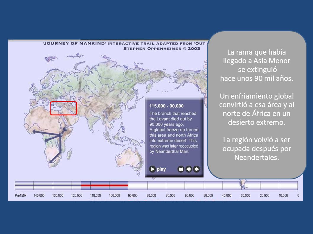 La rama que había llegado a Asia Menor se extinguió