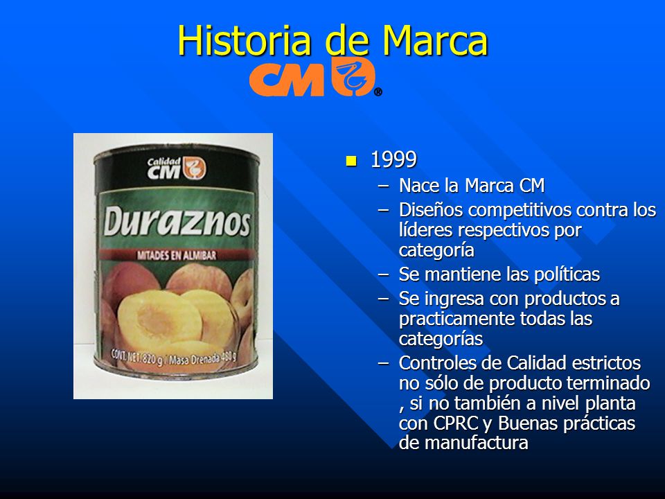 Historia de Marca 1999 Nace la Marca CM
