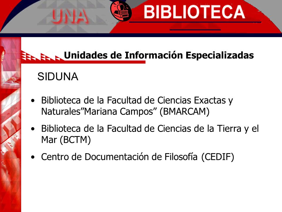 Unidades de Información Especializadas