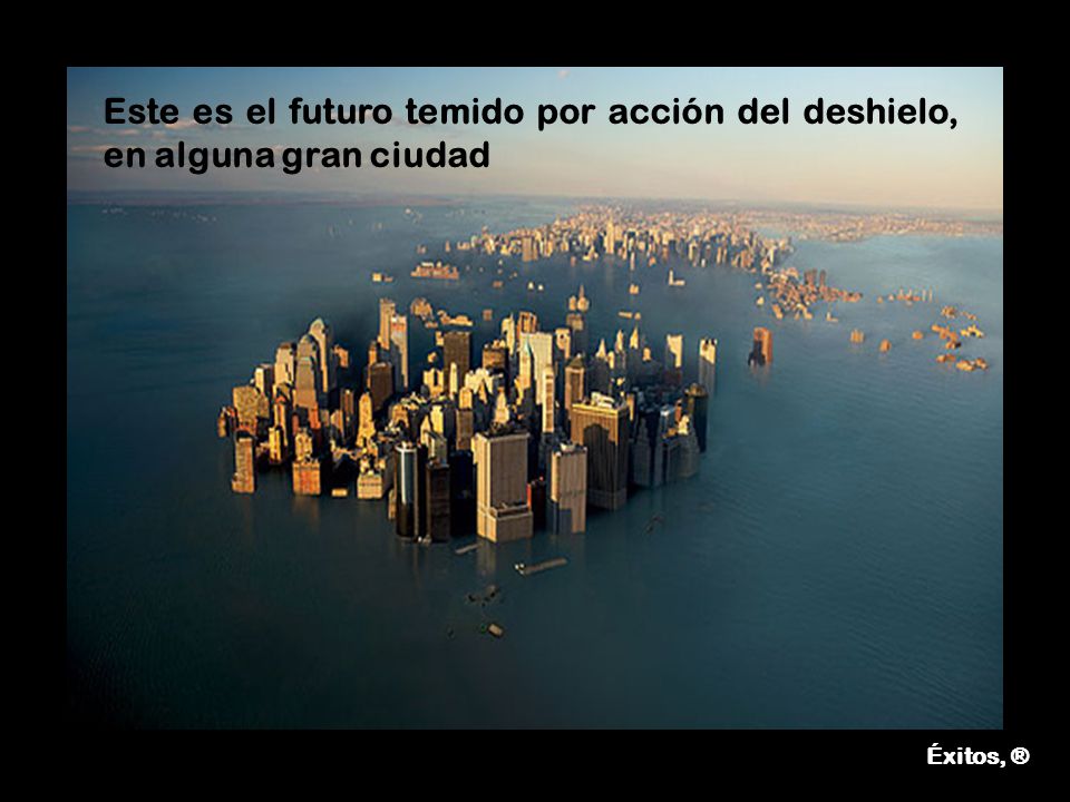 Este es el futuro temido por acción del deshielo, en alguna gran ciudad