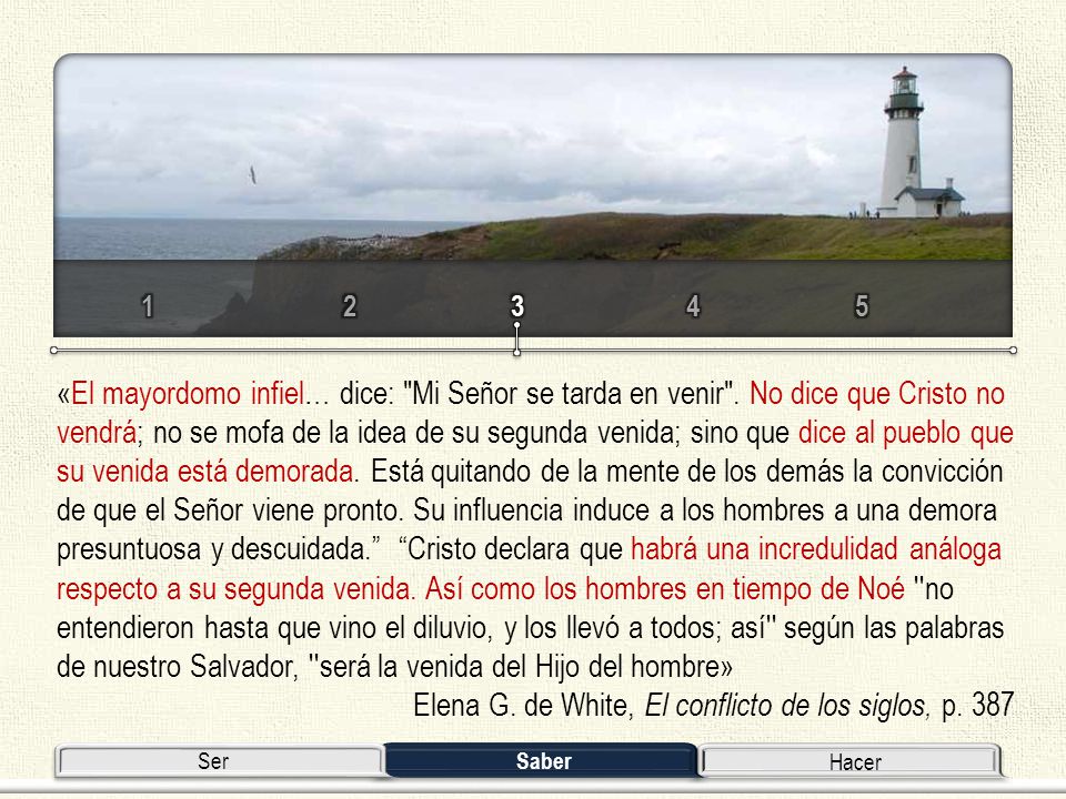 Elena G. de White, El conflicto de los siglos, p. 387