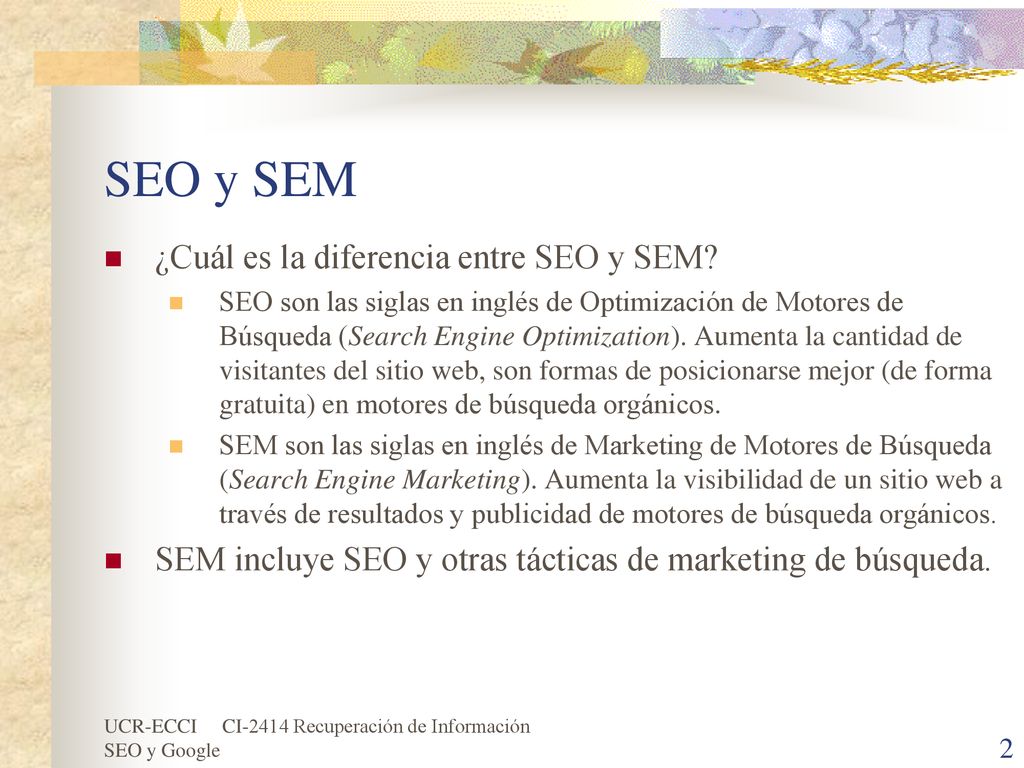 SEO y SEM ¿Cuál es la diferencia entre SEO y SEM