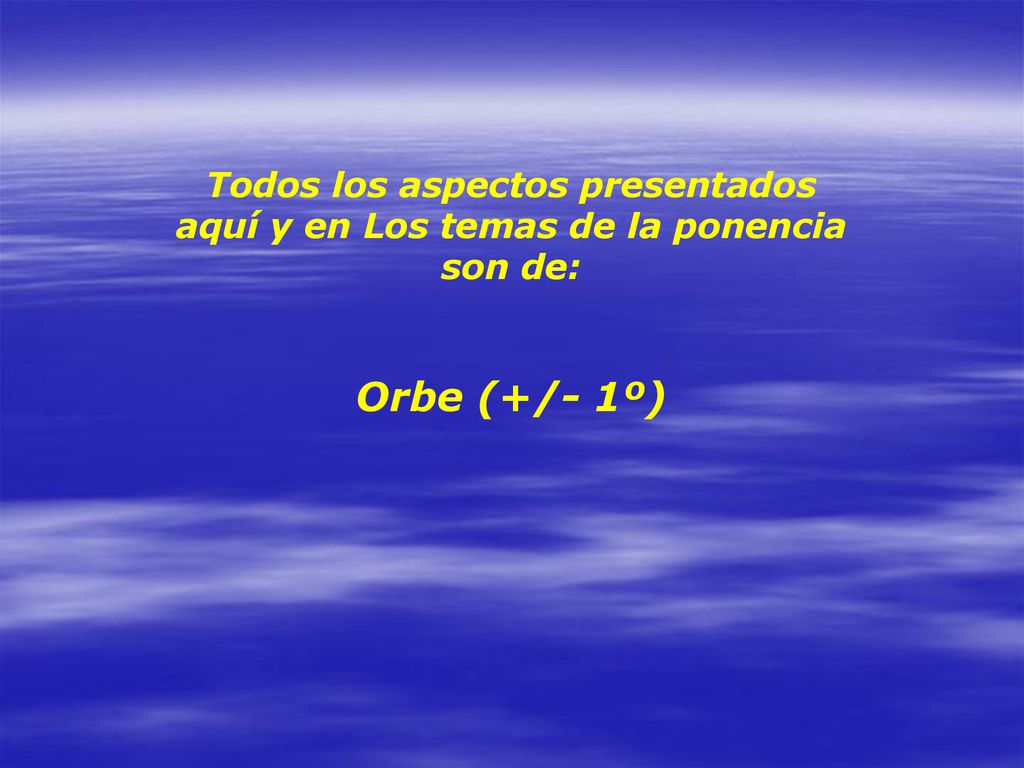 Todos los aspectos presentados aquí y en Los temas de la ponencia son de: