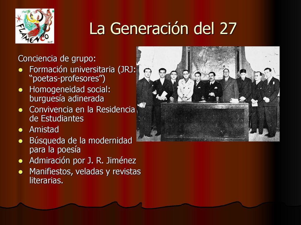 La Generación del 27 La edad de plata de la literatura española - ppt  descargar