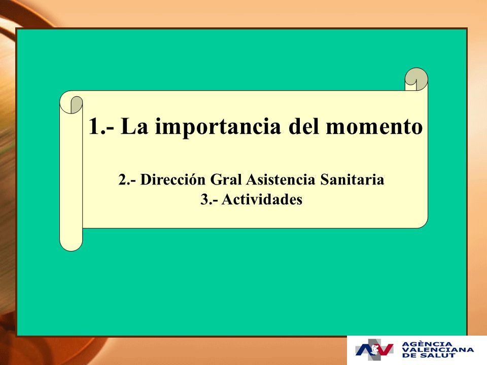 1.- La importancia del momento