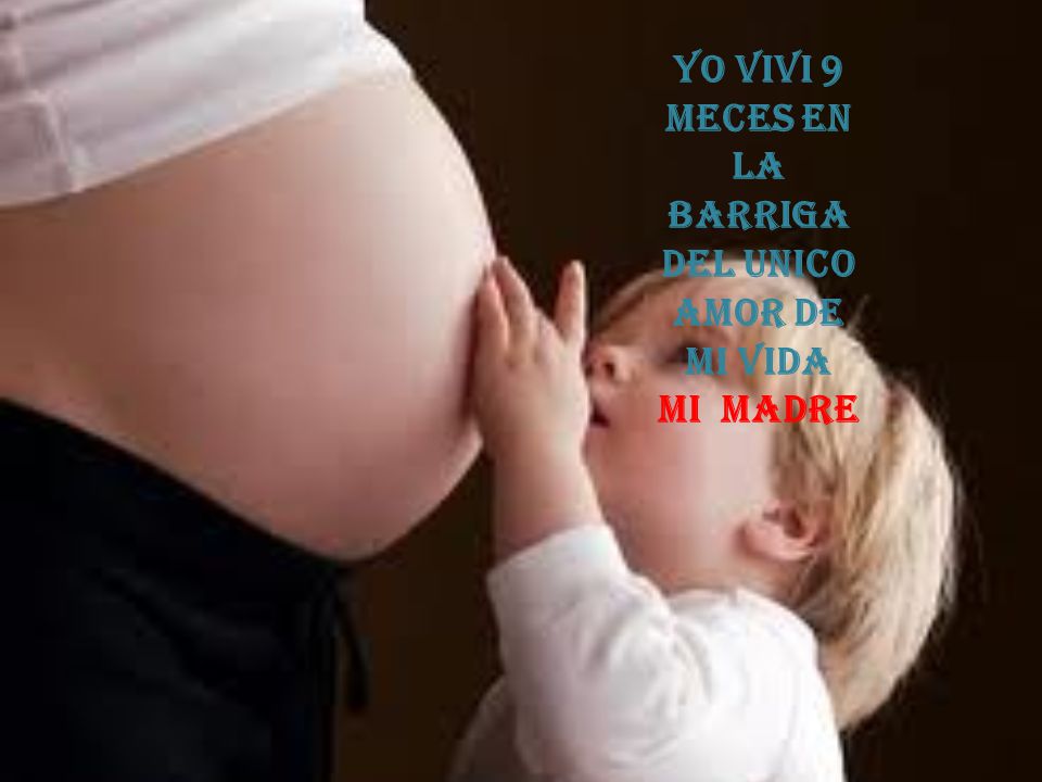YO VIVI 9 MECES EN LA BARRIGA DEL UNICO AMOR DE MI VIDA