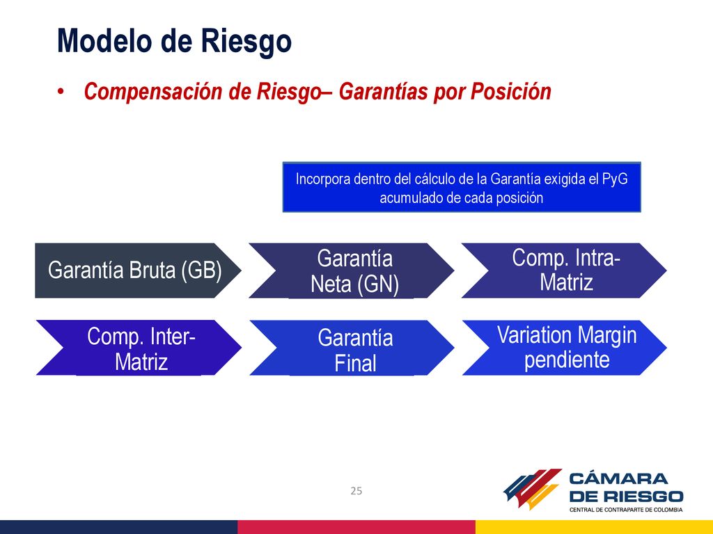 Modelo de Riesgo Compensación de Riesgo– Garantías por Posición