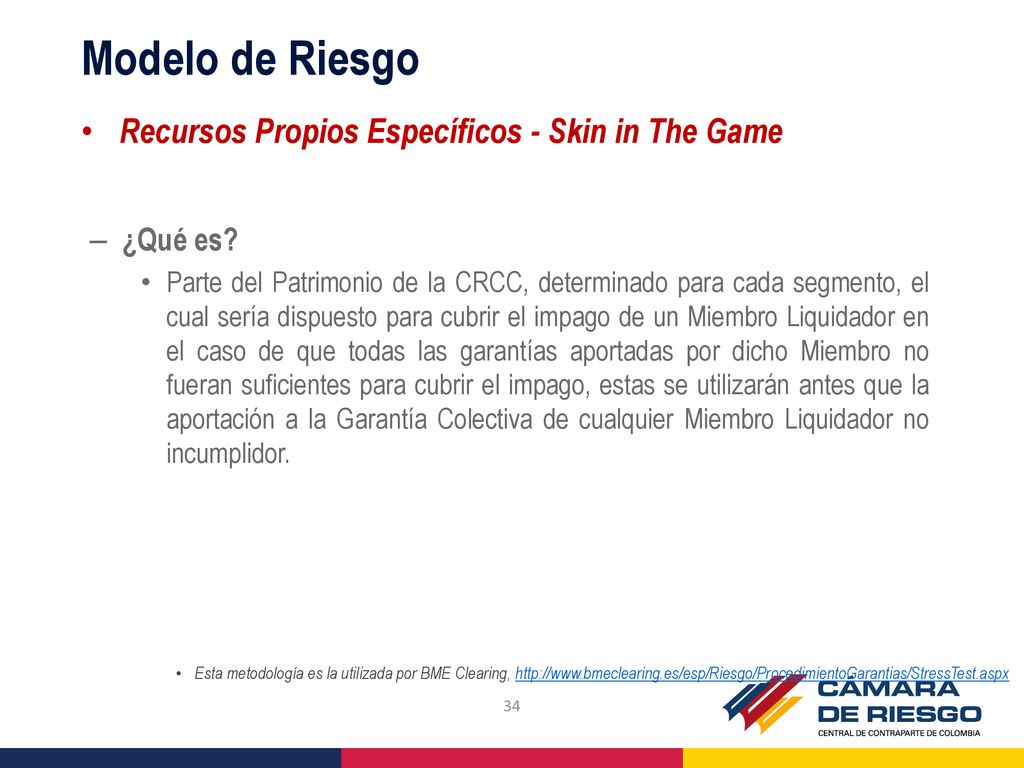 Modelo de Riesgo Recursos Propios Específicos - Skin in The Game