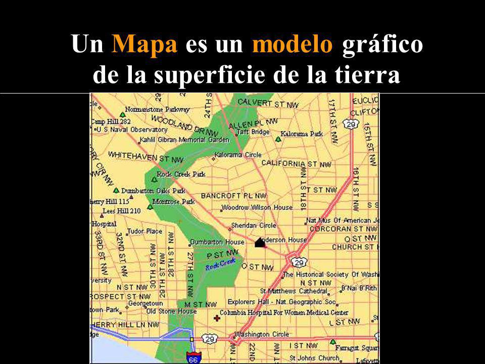 Un Mapa es un modelo gráfico de la superficie de la tierra