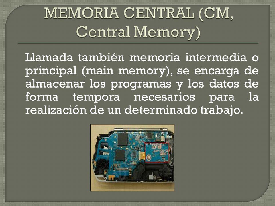 MEMORIA CENTRAL (CM, Central Memory)