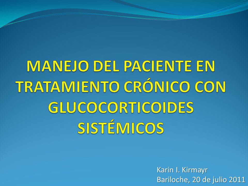 MANEJO DEL PACIENTE EN TRATAMIENTO CRÓNICO CON GLUCOCORTICOIDES SISTÉMICOS