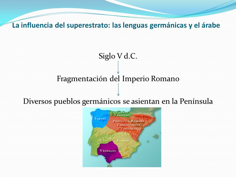 La influencia del superestrato: las lenguas germánicas y el árabe