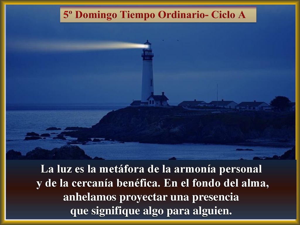 La luz es la metáfora de la armonía personal
