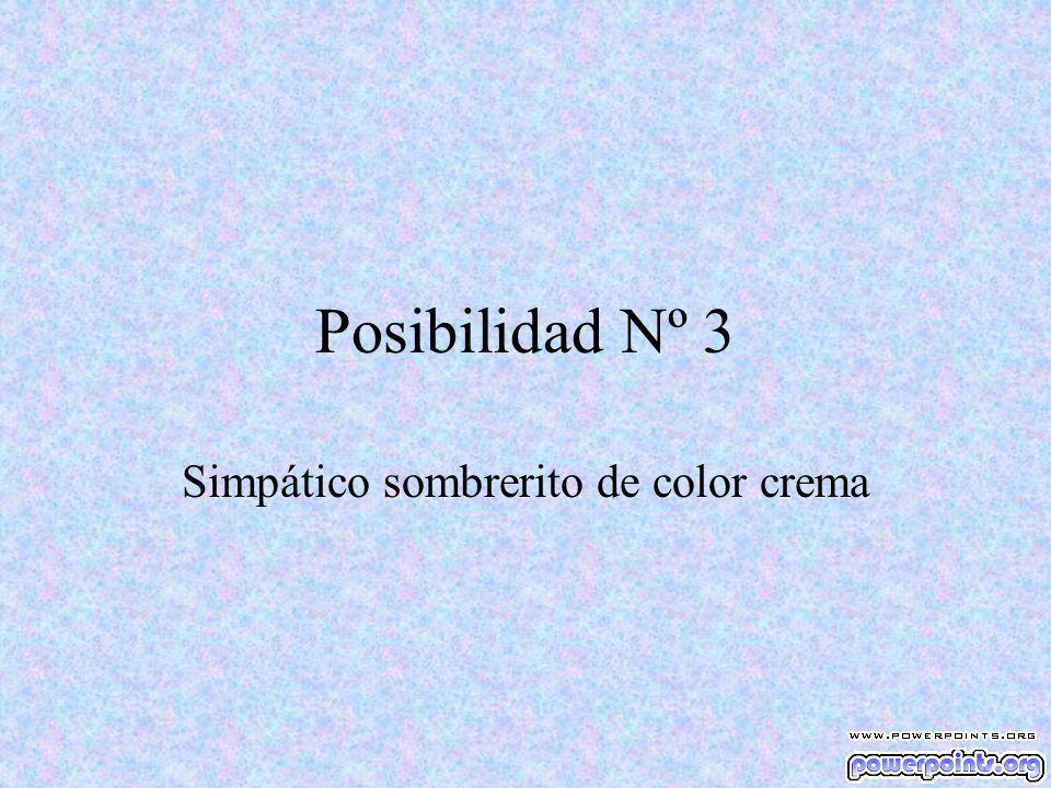 Simpático sombrerito de color crema