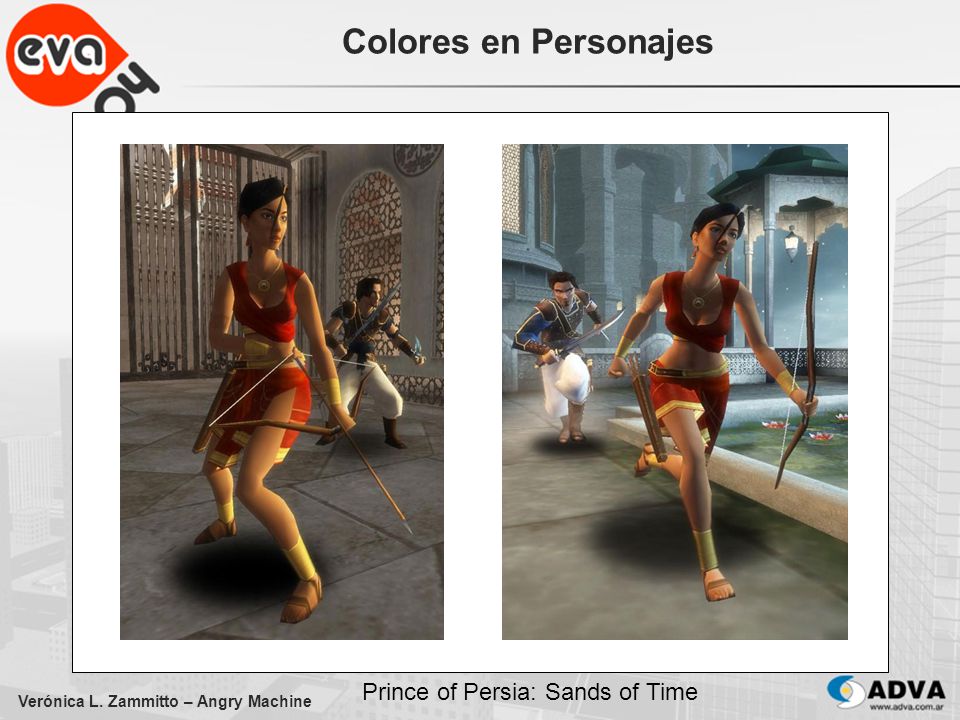 Colores en Personajes Prince of Persia: Sands of Time