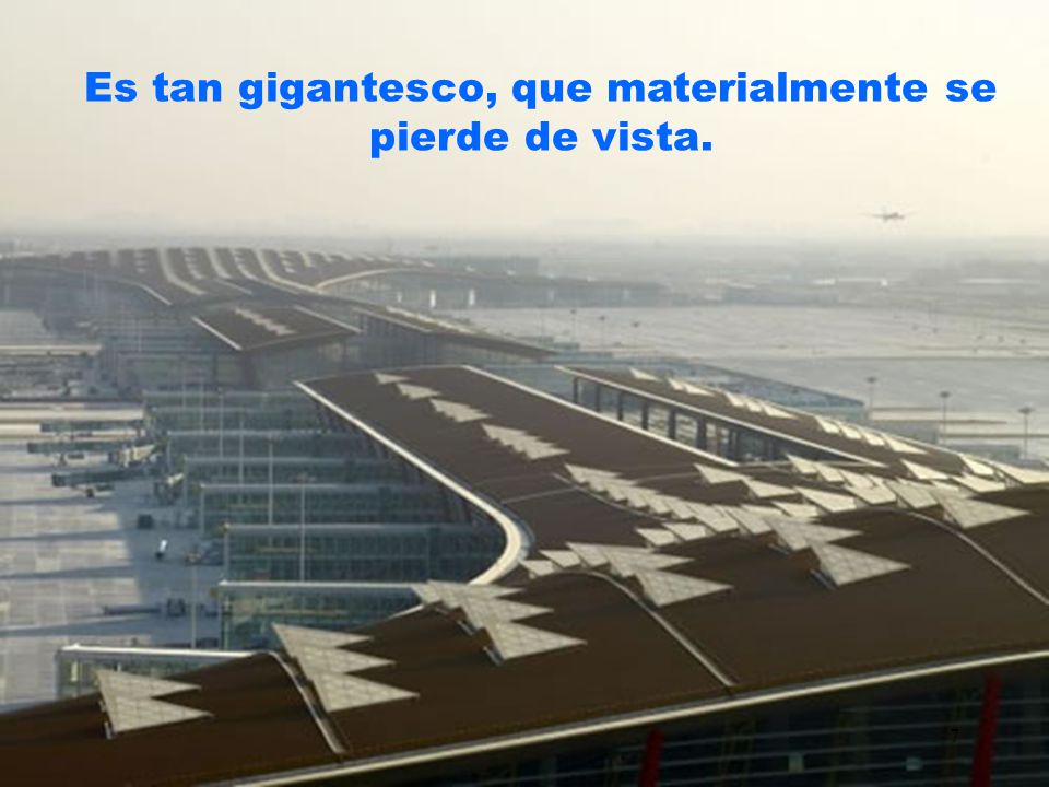 Es tan gigantesco, que materialmente se pierde de vista.