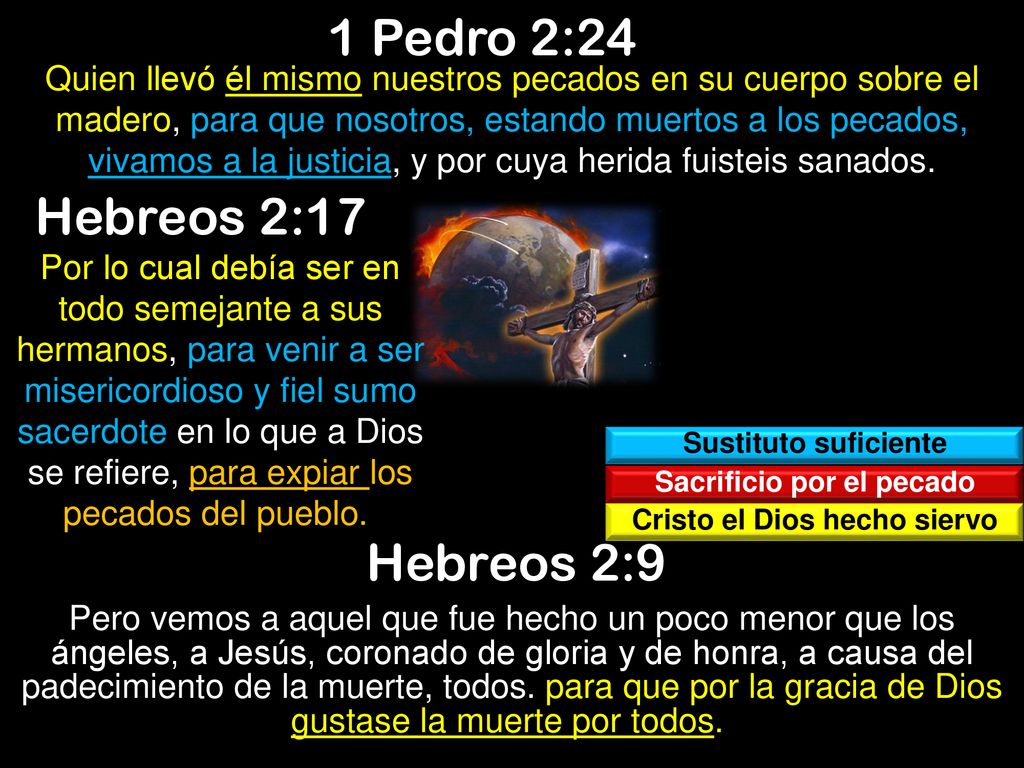 Sacrificio por el pecado Cristo el Dios hecho siervo