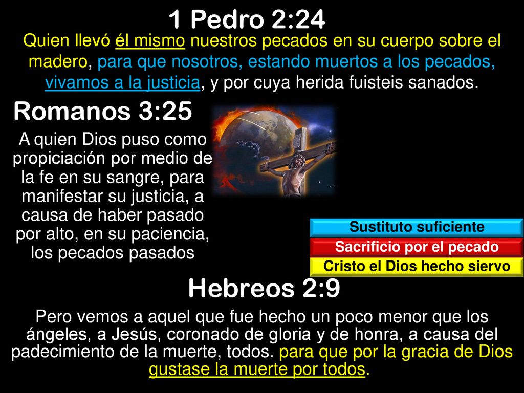 Sacrificio por el pecado Cristo el Dios hecho siervo
