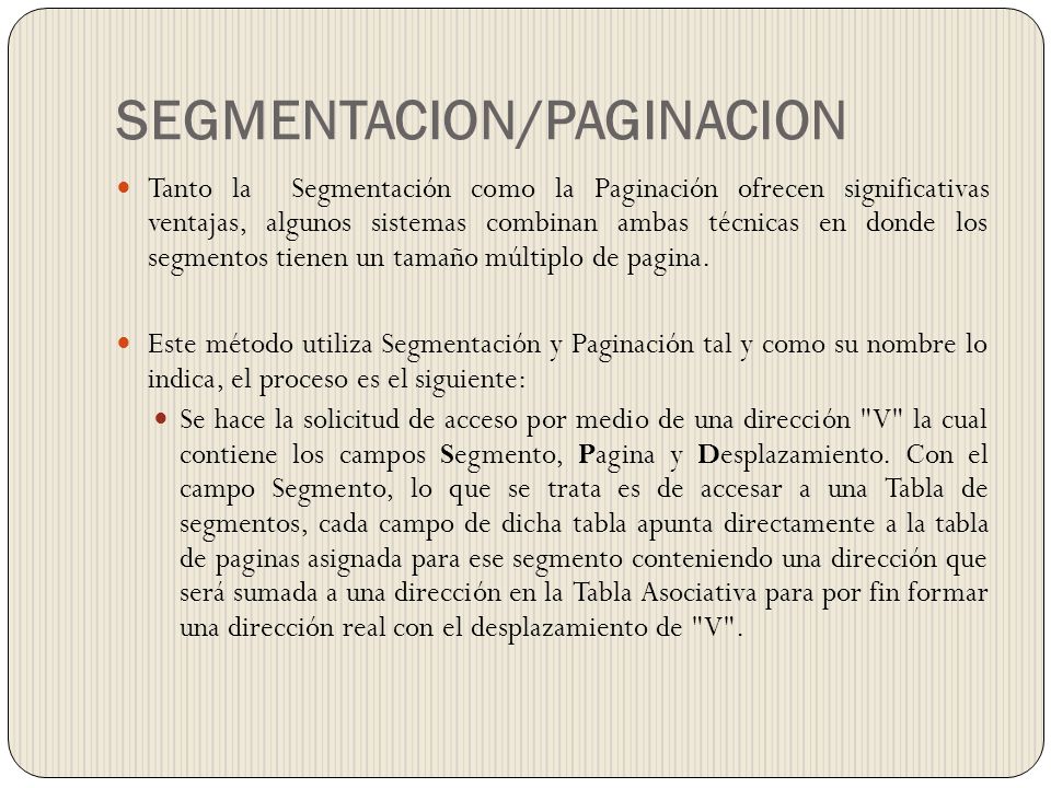 SEGMENTACION/PAGINACION